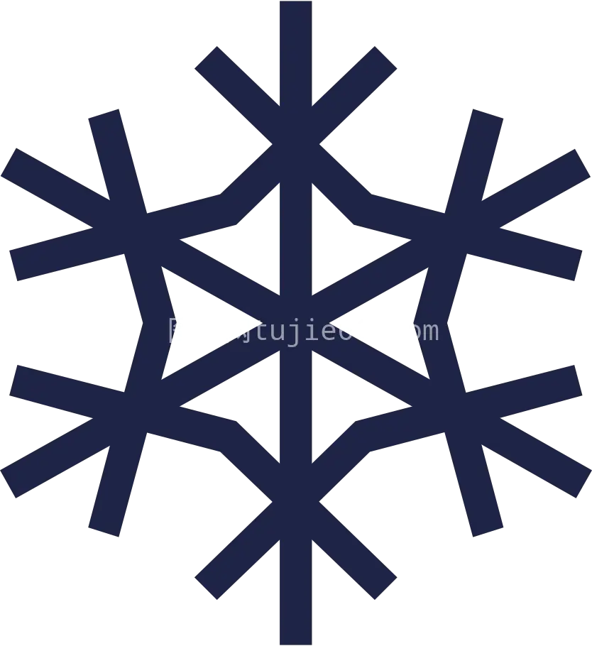 雪花线条图案设计美图图片