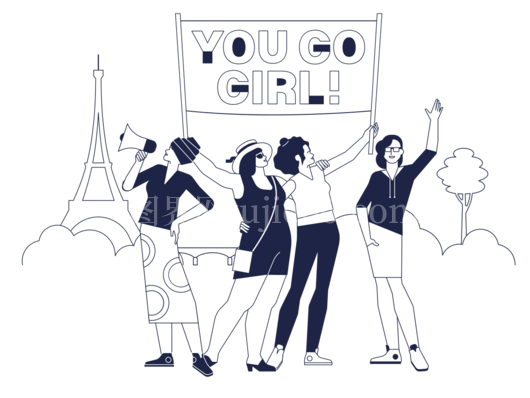 女性游行标语鼓舞人心展现力量
