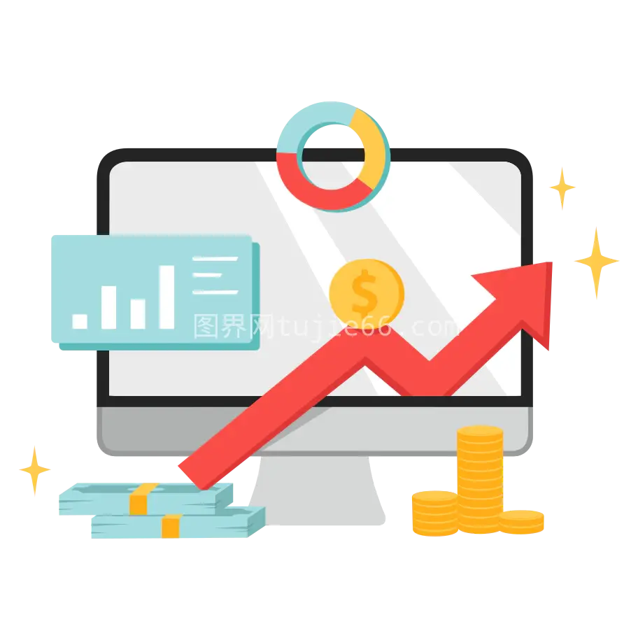 金融增长数据分析解析图片