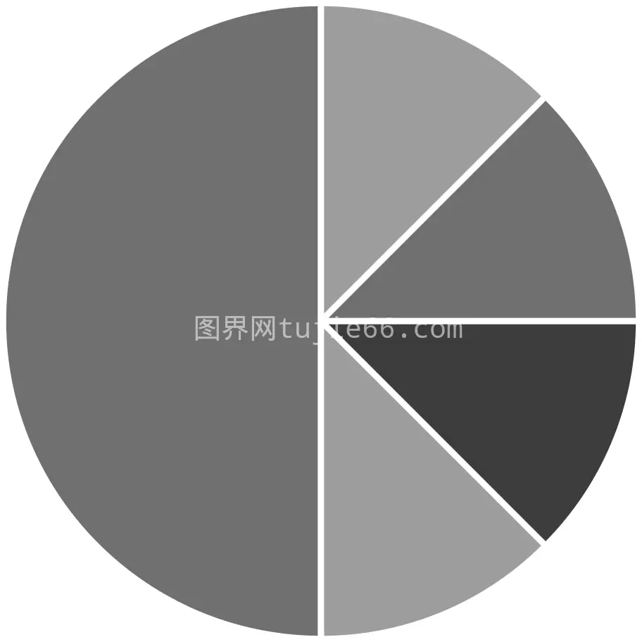 数据分布饼图直观展示图片