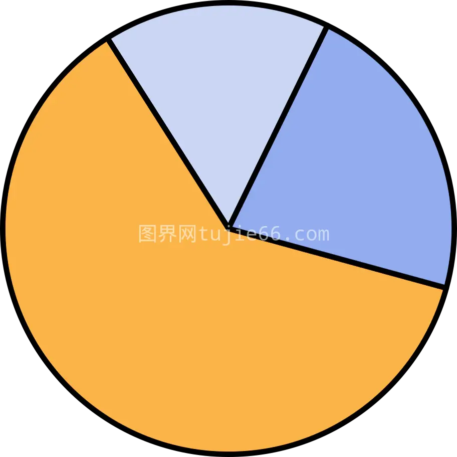 数据分析饼形图展示亮点图片