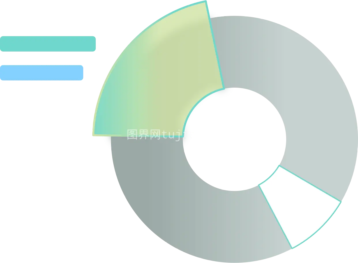 数据分布饼图展示图片