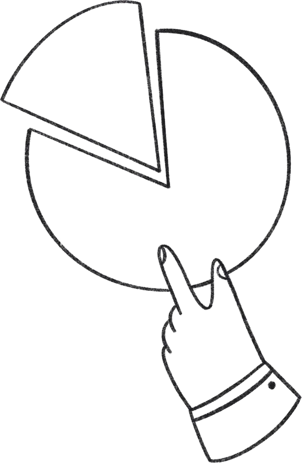 圆形图表手部动作展示图解图片