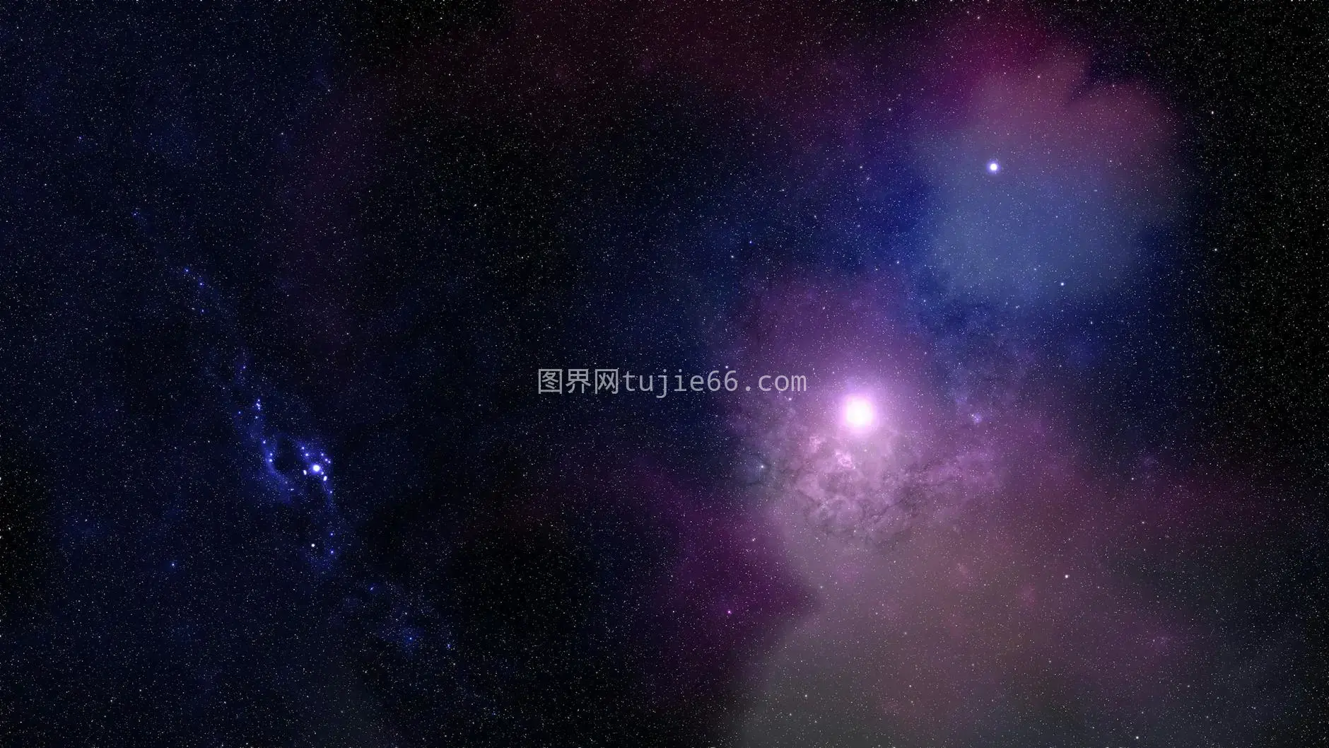 星云映繁星夜空美如画图片