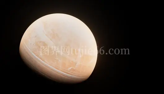 星球色彩斑斓插画呈现
