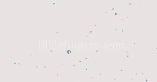 多种社交媒体图标展示
