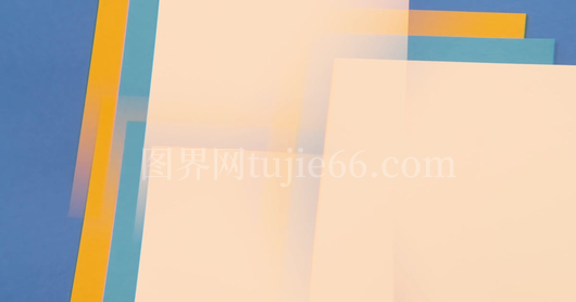 多彩方形图形旋转之美