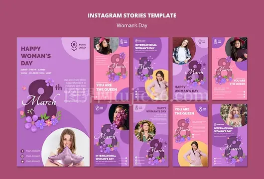 国际妇女节Instagram庆祝故事集锦