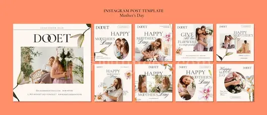 母亲节Instagram庆祝模板