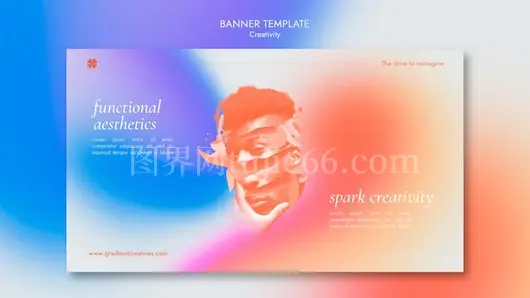 创意渐变横幅模板设计