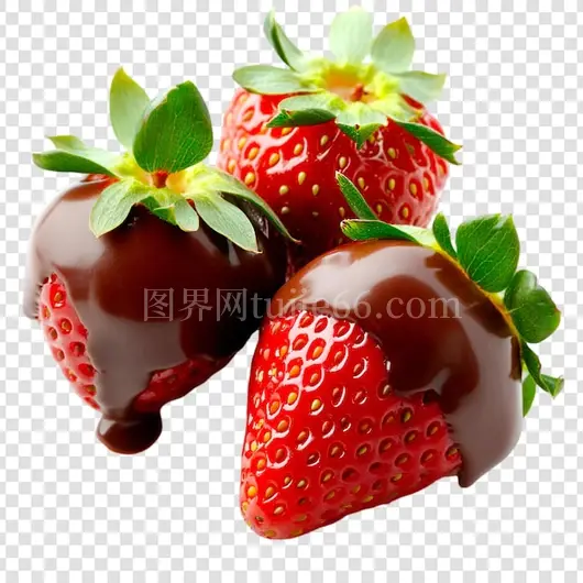 巧克力草莓甜品美味诱人