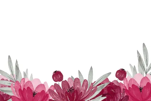 细致水彩花卉插画展示
