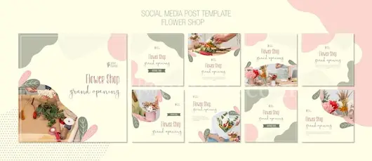 花卉店铺Instagram创意故事集