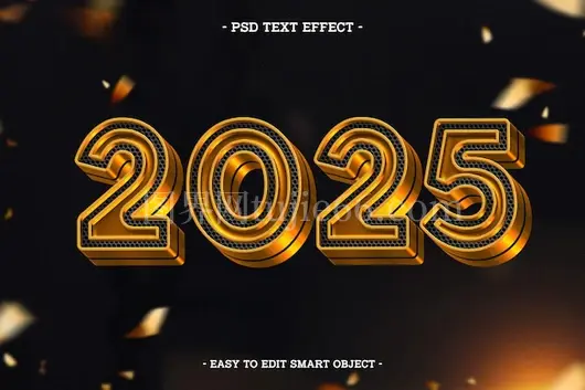 2025新年文字特效设计图集