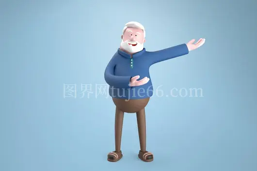三维卡通男性插图艺术作品