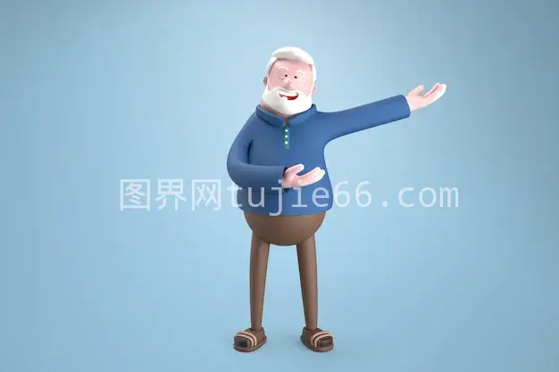 三维卡通男性插图艺术作品图片