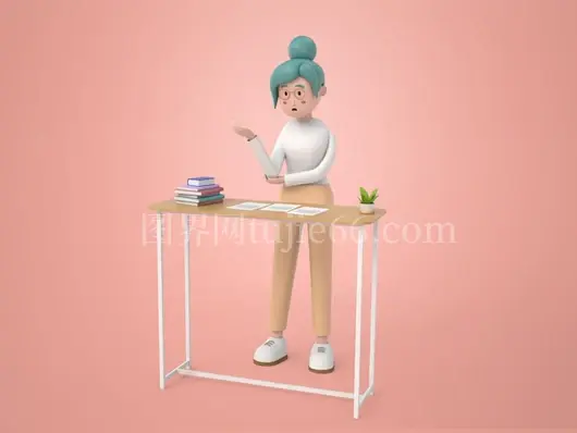 3D商业女性插画艺术作品