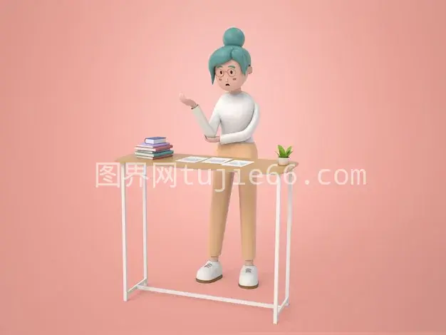 3D商业女性插画艺术作品图片