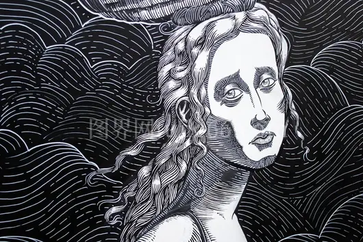 女性插画绘画艺术作品