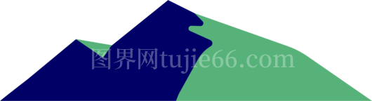 山脉绿蓝背景色调