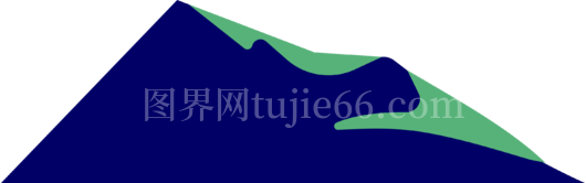绿蓝背景山脉风光