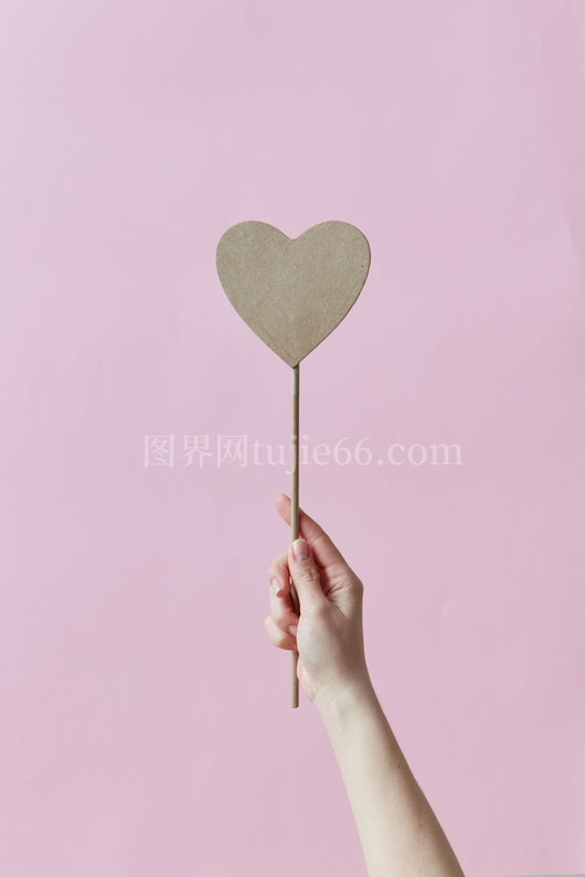 简约手握心形剪影爱意浓