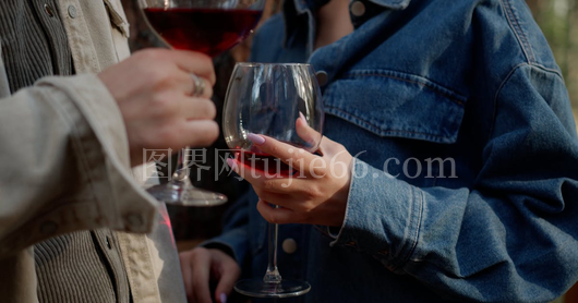 情侣嬉戏饮酒画面