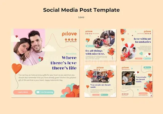Instagram浪漫情侣心形图片集