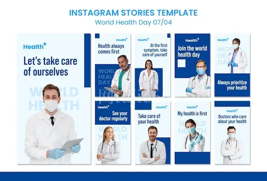 世界卫生日Instagram故事模板分享
