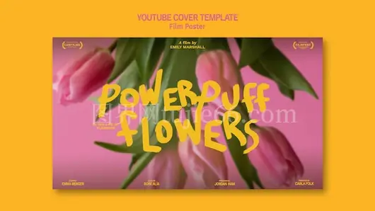 创意电影YouTube封面模板设计精选