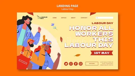 劳动节模板设计精选
