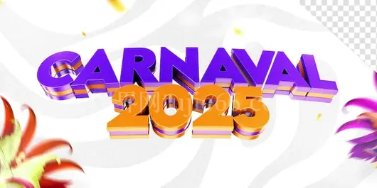 2025巴西狂欢节3D标志庆典