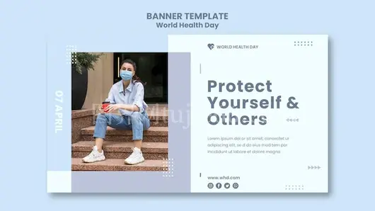 世界卫生日宣传横幅展示