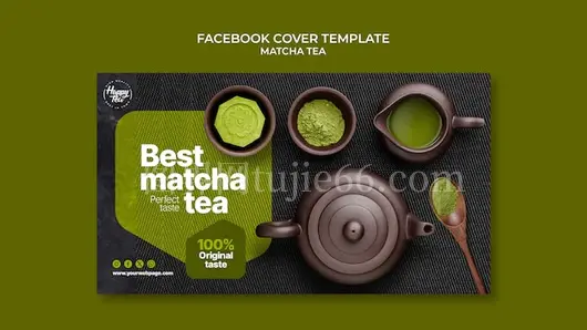 抹茶茶Facebook封面模板设计