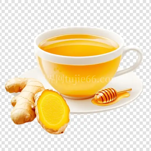 透明杯中姜柠蜜茶焕新颜