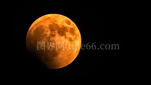 希腊血月夜空奇观