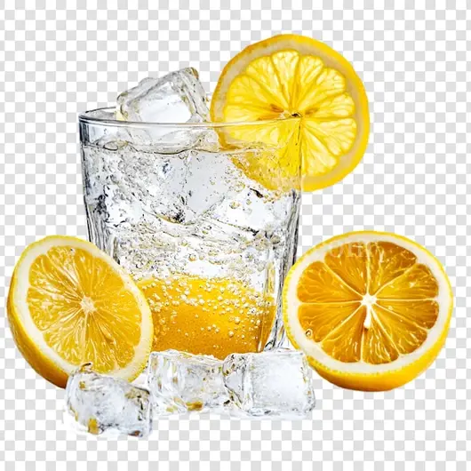 夏日消暑柠檬气泡冰水饮品