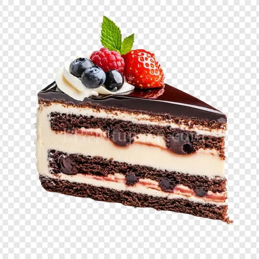 巧克力蛋糕草莓奶油美味甜品