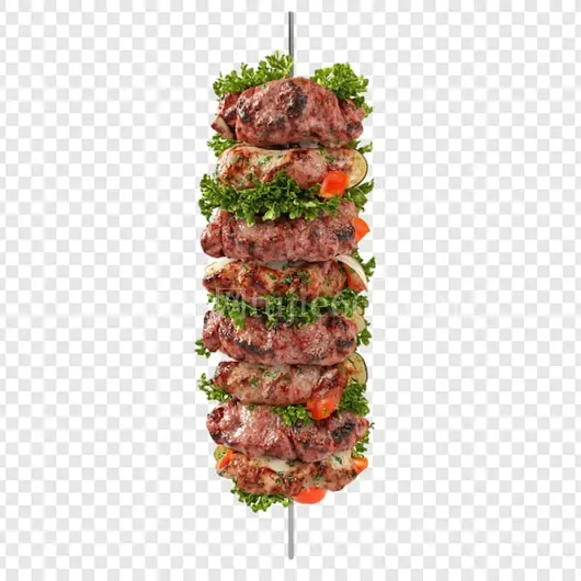 美味烤肉串诱人烧烤夏季美食盛宴