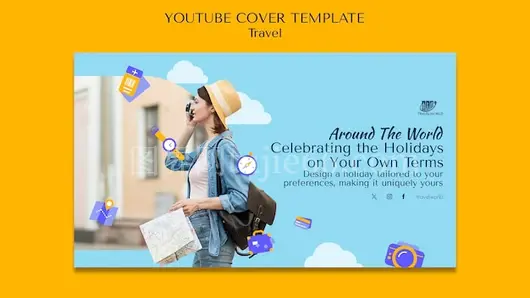 探险旅游YouTube封面图展示