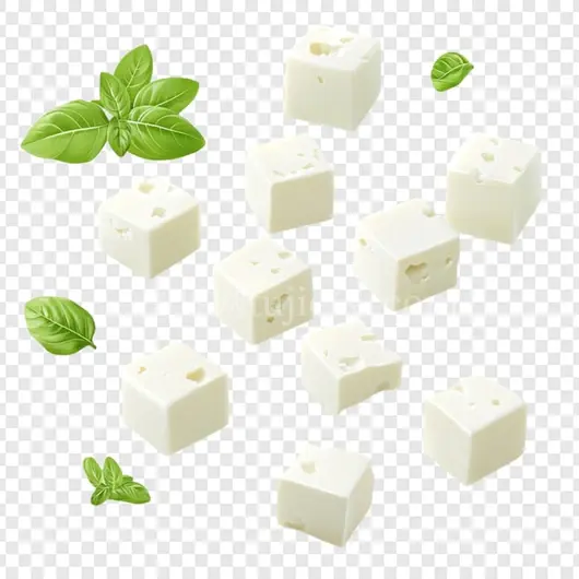 希腊奶酪罗勒叶搭配佳肴