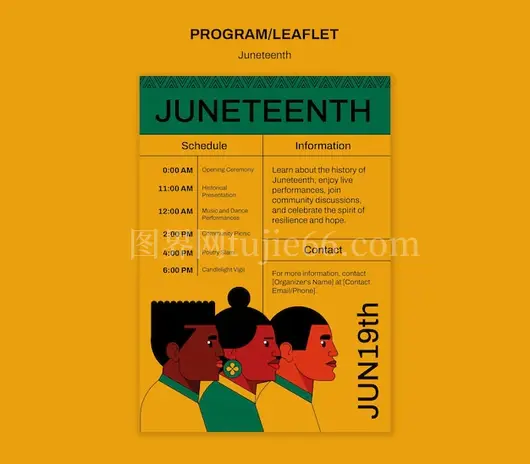 Juneteenth模板设计灵感