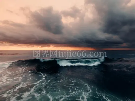巴厘岛日落海浪情绪天空
