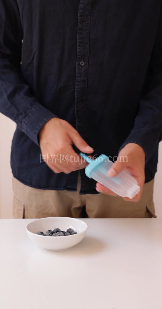 人物蓝莓冰棍模具放