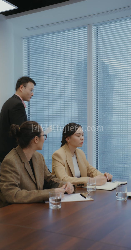 商务人士办公室会议风采