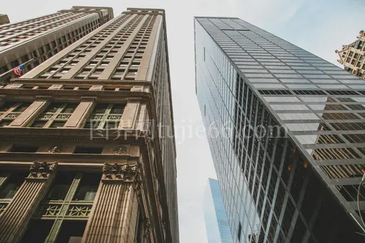 曼哈顿摩天大楼建筑多样