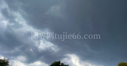 昏暗暴风雨天空动态延时摄影