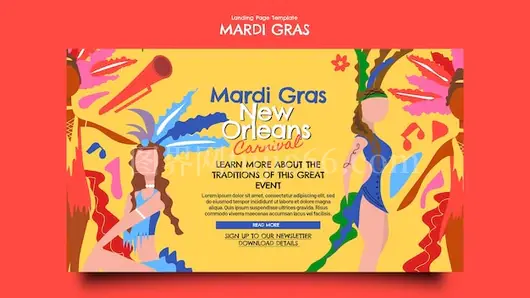 MardiGras模板设计灵感集