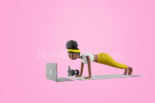 年轻女性瑜伽卡通图教程在线看