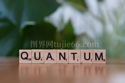 创意展示量子木质字母模糊背景